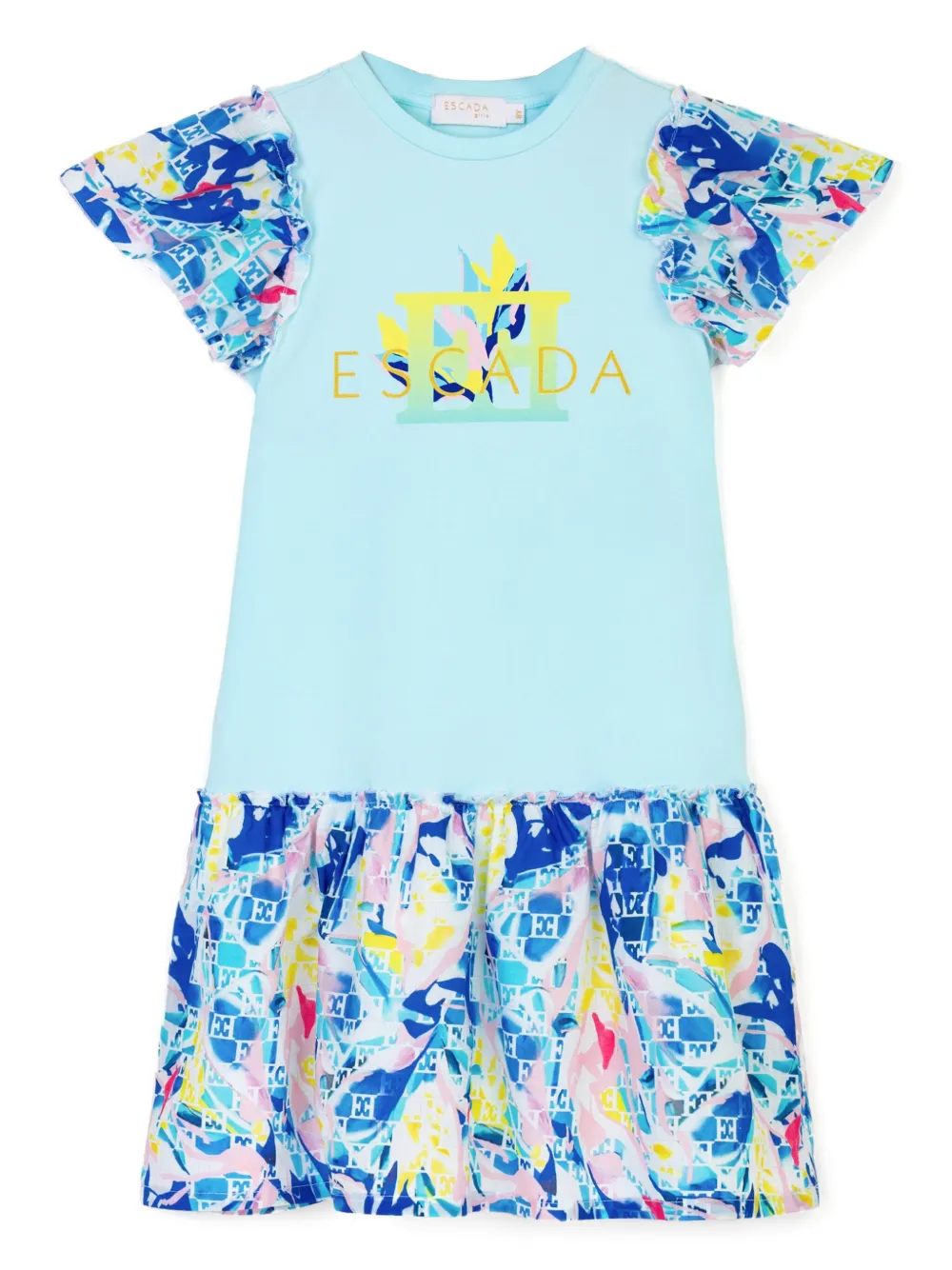 Escada Kids vestido de algodón | azul | Image 1