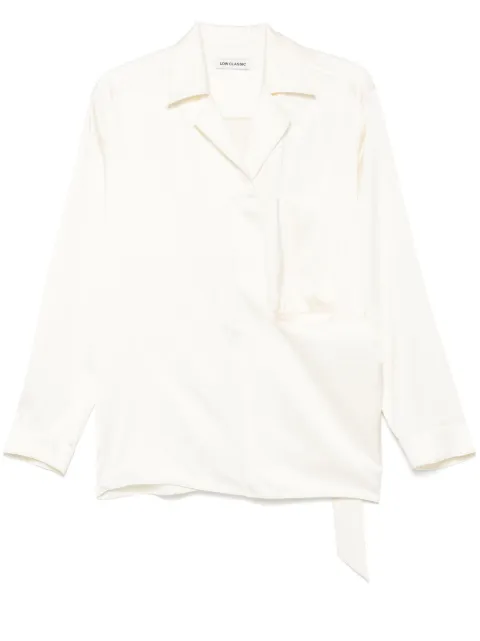 Low Classic camisa satinada con costuras