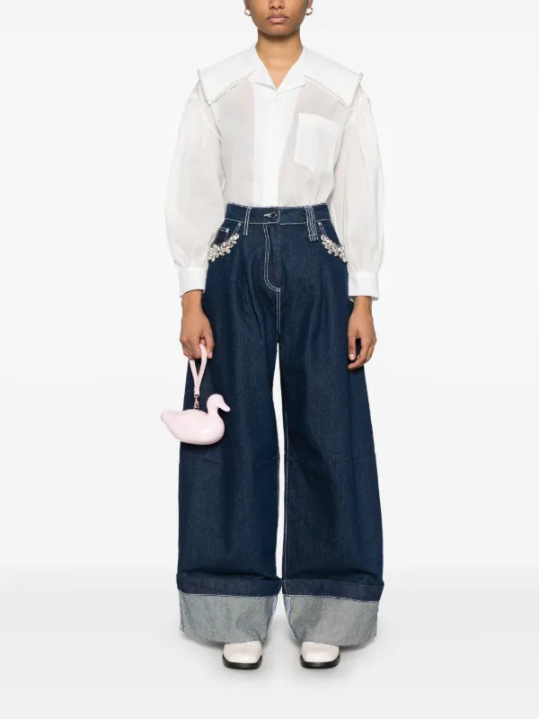 こ*ん様 Simone Rocha パフスリーブ ブラウス UK12サイズ Simone Rocha