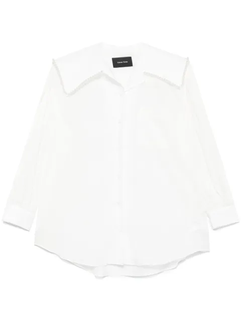Simone Rocha camisa con mangas farol y cuello marinero