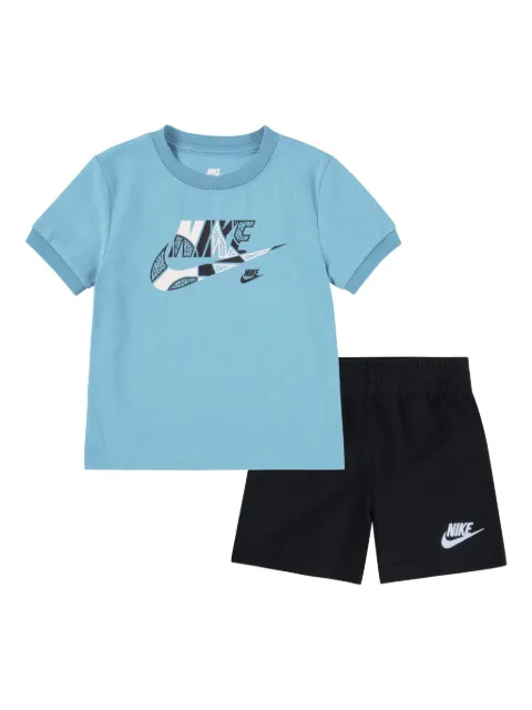 Nike Kids logo-print shorts set