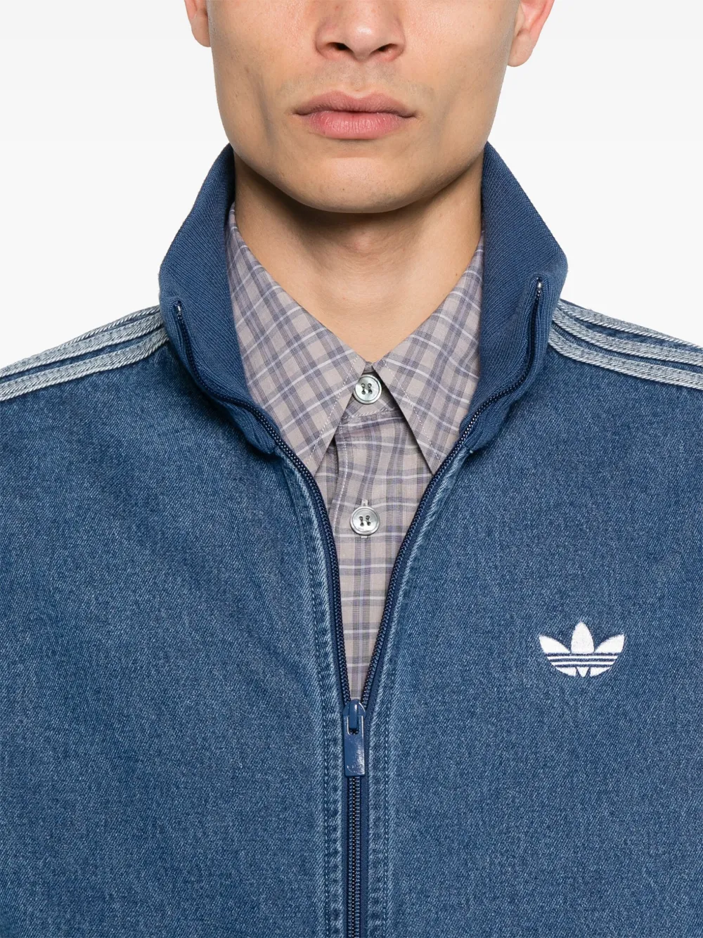 ジャケット・アウター adidas originals denim firebird Adidas Firebird Adicolor Denim Jacket | Blue | FARFETCH CA