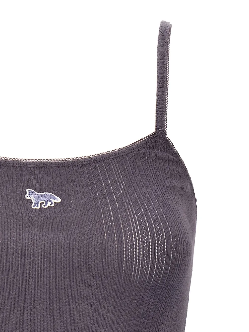 Shop Maison Kitsuné Baby Fox Top In Blau