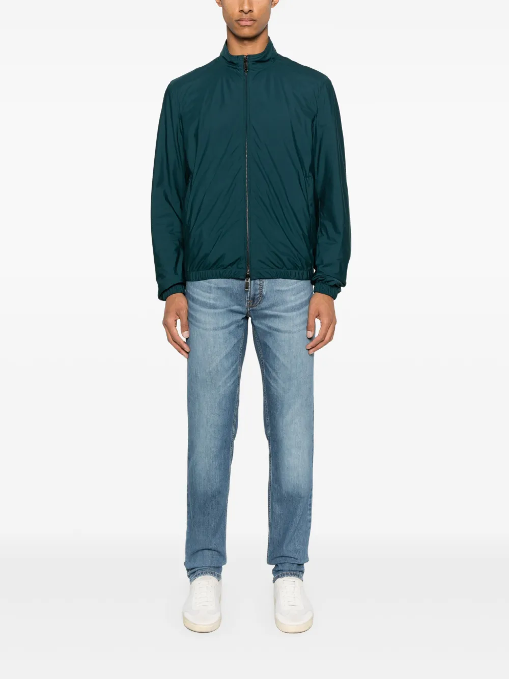 Zegna Jack met rits Groen