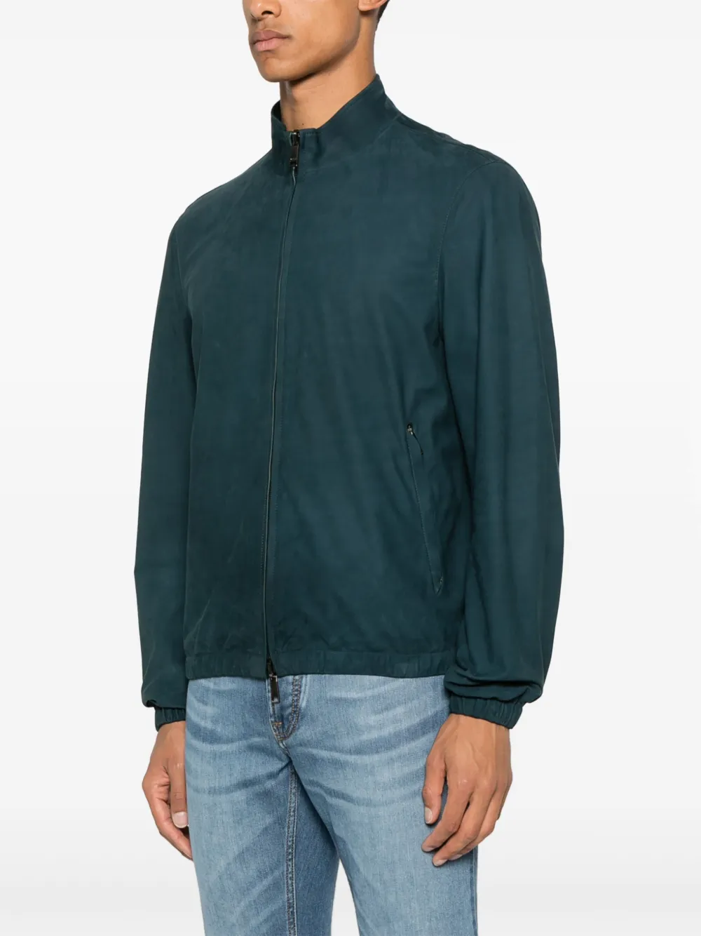 Zegna Jack met rits Groen