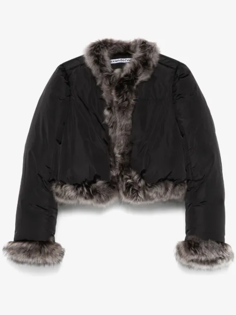 Alexander Wang chamarra capitonada con ribete texturizado