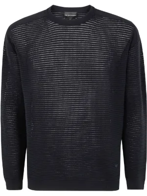 極美品【エンポリオアルマーニ】綿100%ウォッシャブル ニットセーターXL エンポリオアルマーニ(EMPORIO ARMANI) メンズセーター・ニット