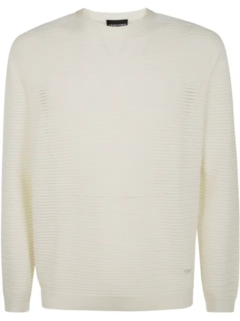 Emporio Armani suéter con cuello redondo