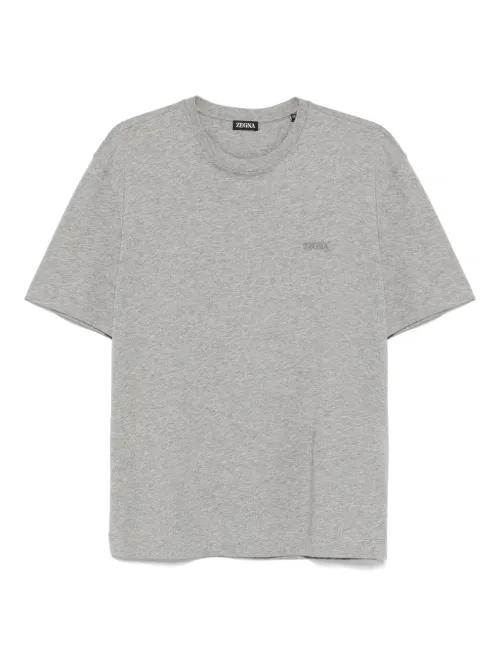 Zegna t-shirt en coton - Gris - Zegna - Modalova