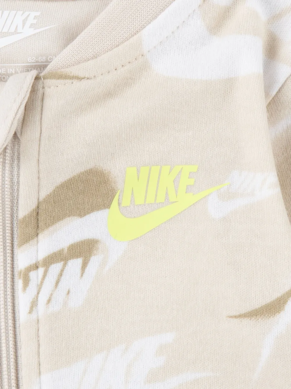 Nike Kids Fleece romper Beige