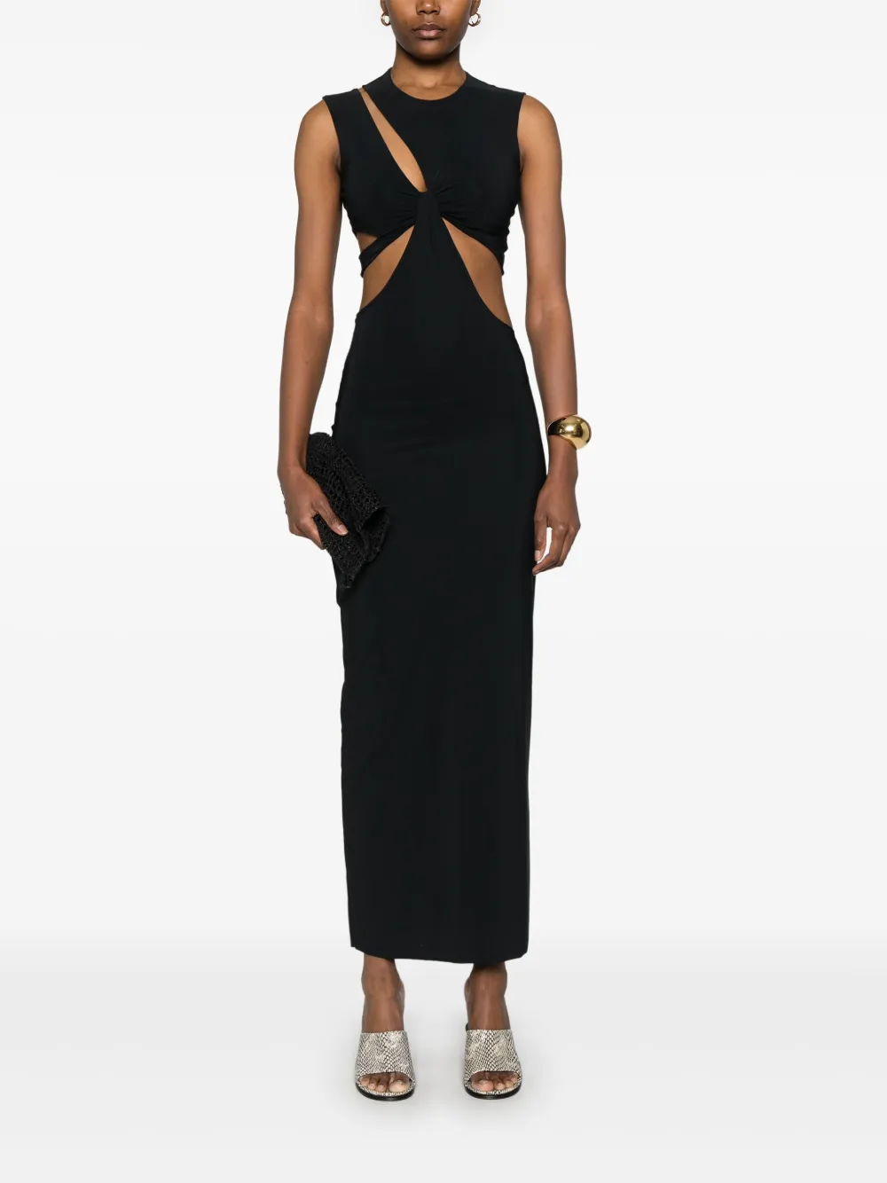 Amazuìn Kylee maxi dress - Zwart