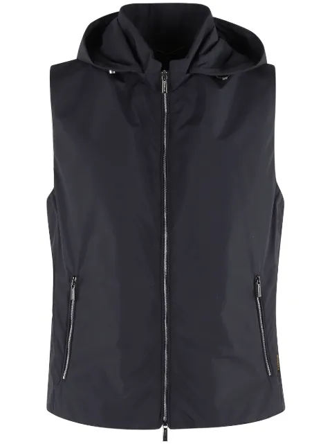 Moorer zip-up gilet 