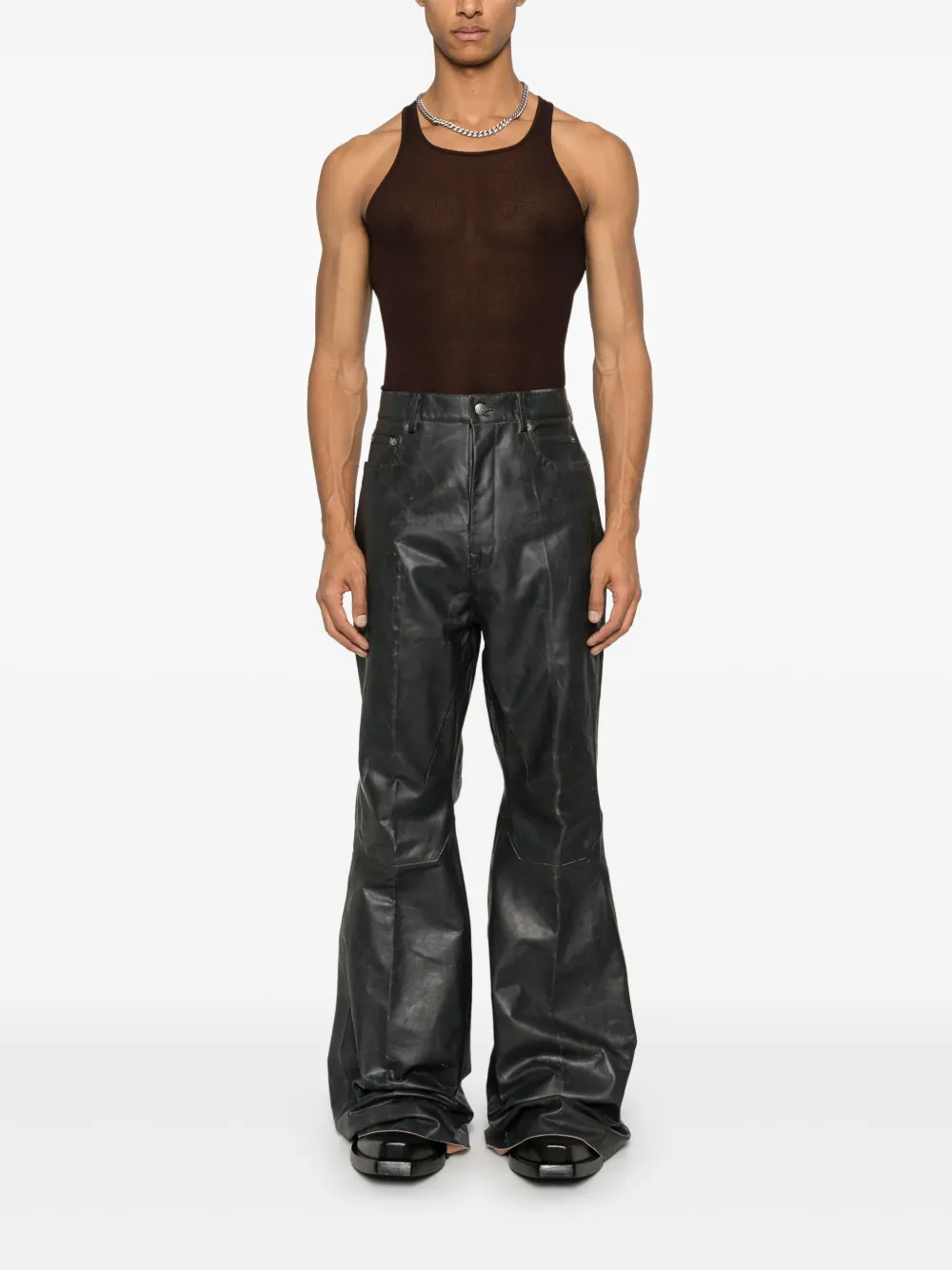 Rick Owens Bootcut broek - Zwart