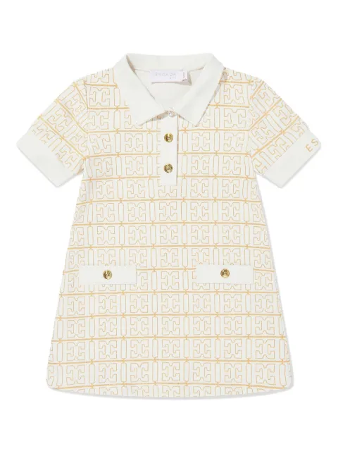 Escada Kids فستان مزين بشعار الماركة