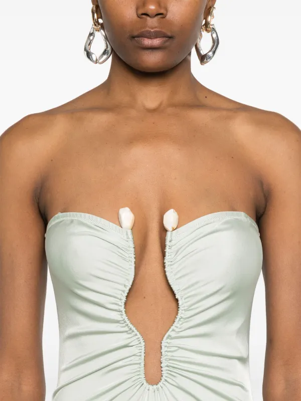 ワンピース ERIKA CAVALLINI FW24 BUSTIER DRESS (S4WO12 D60) Erika Cavallini Ariel Dress | Green | FARFETCH