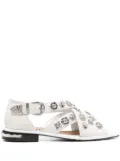 Toga Pulla cross-strap sandals - White