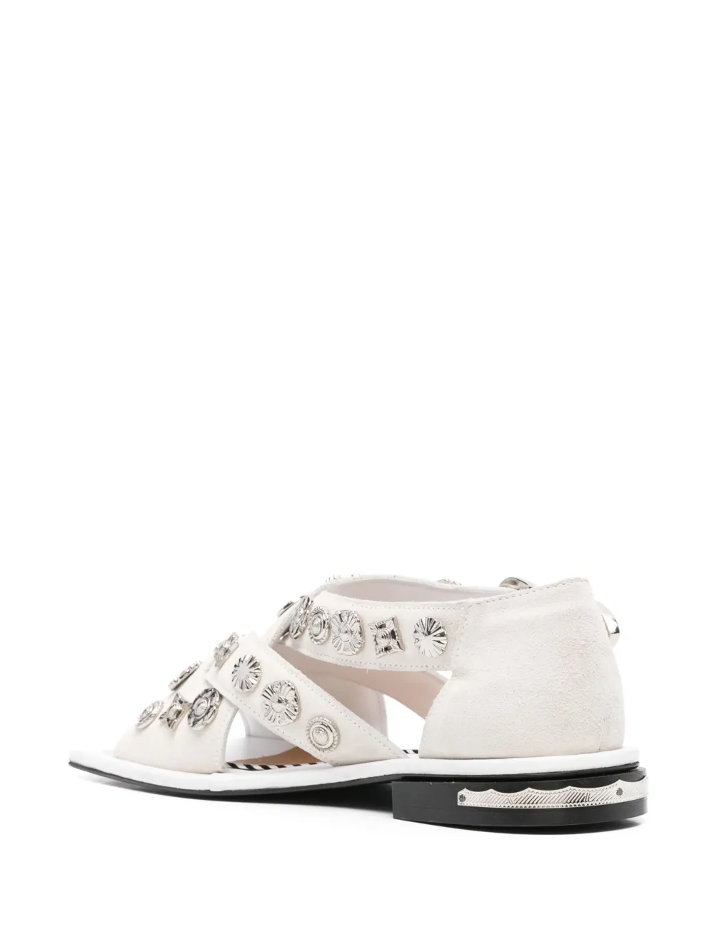 Toga Pulla cross-strap sandals White