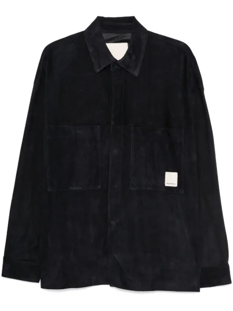 Emporio Armani suede shirt jacket