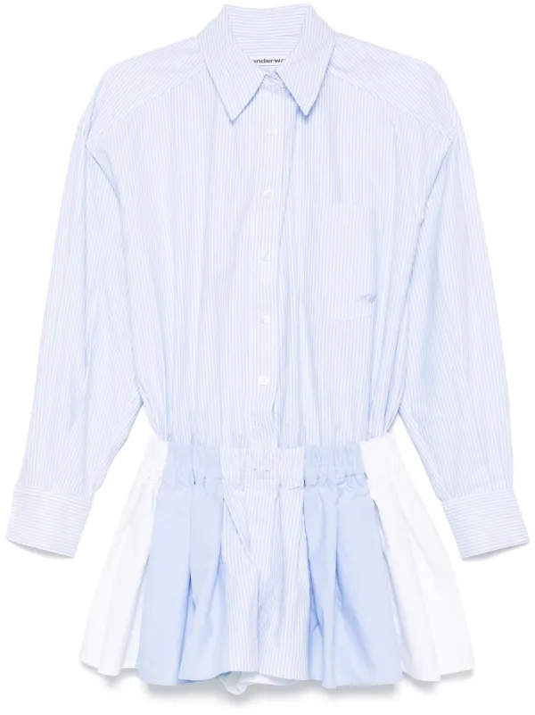 Alexander Wang プリーツ ロンパース | ブルー | FARFETCH JP