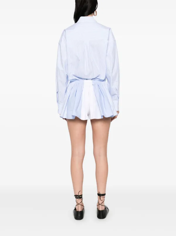 Alexander Wang プリーツ ロンパース | ブルー | FARFETCH JP