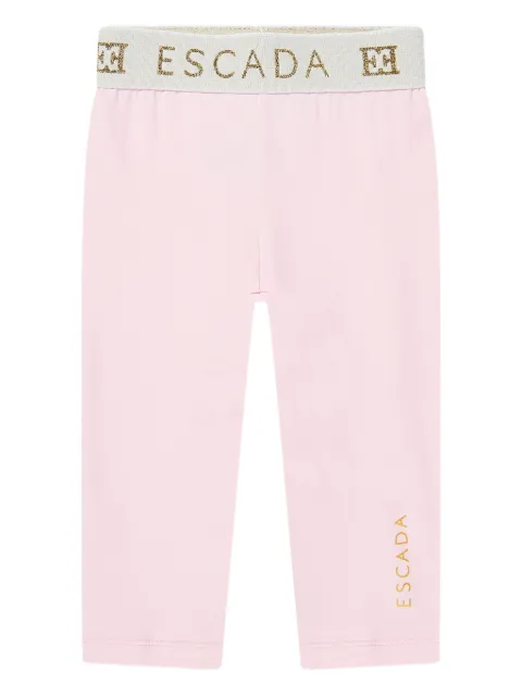 Escada Kids logo-waistband leggings