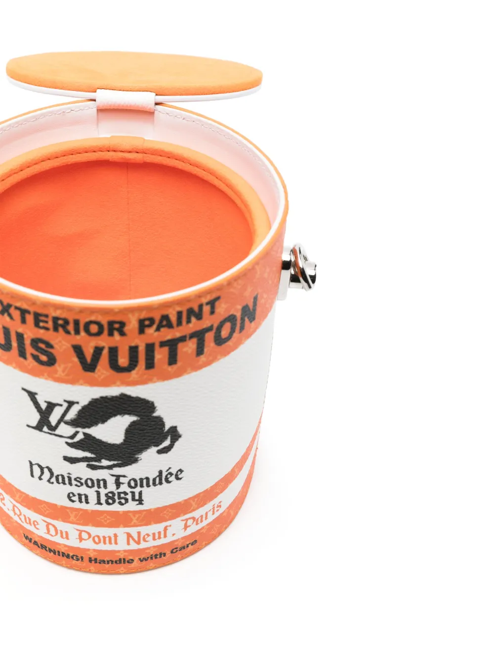 Pre-owned Louis Vuitton Lv Paint Can Bag In Orange