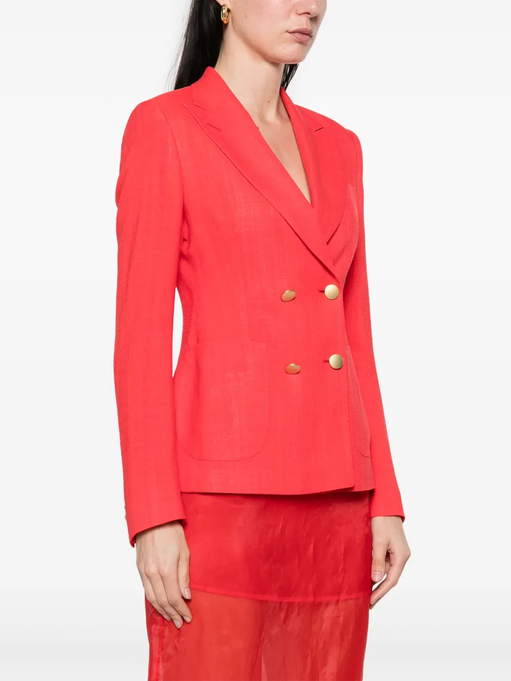 Tagliatore Blazer met dubbele rij knopen Rood