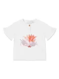 Escada Kids floral-print T-shirt - White