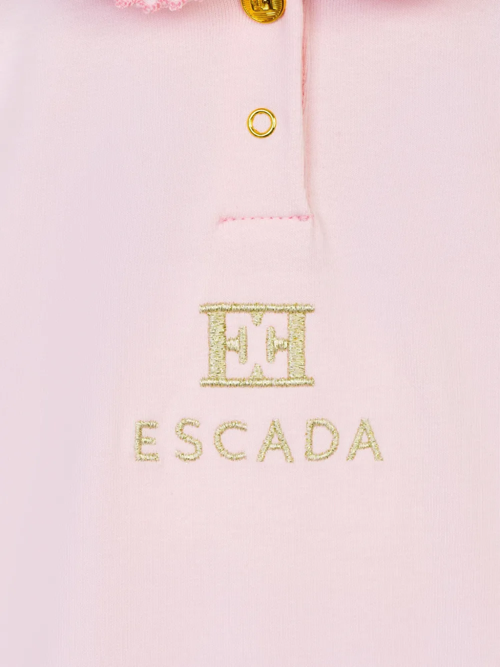 Escada Kids embroidered-logo babygrow - Roze