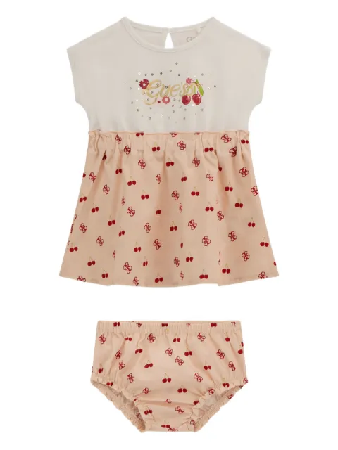 guess kids graphic-print dress