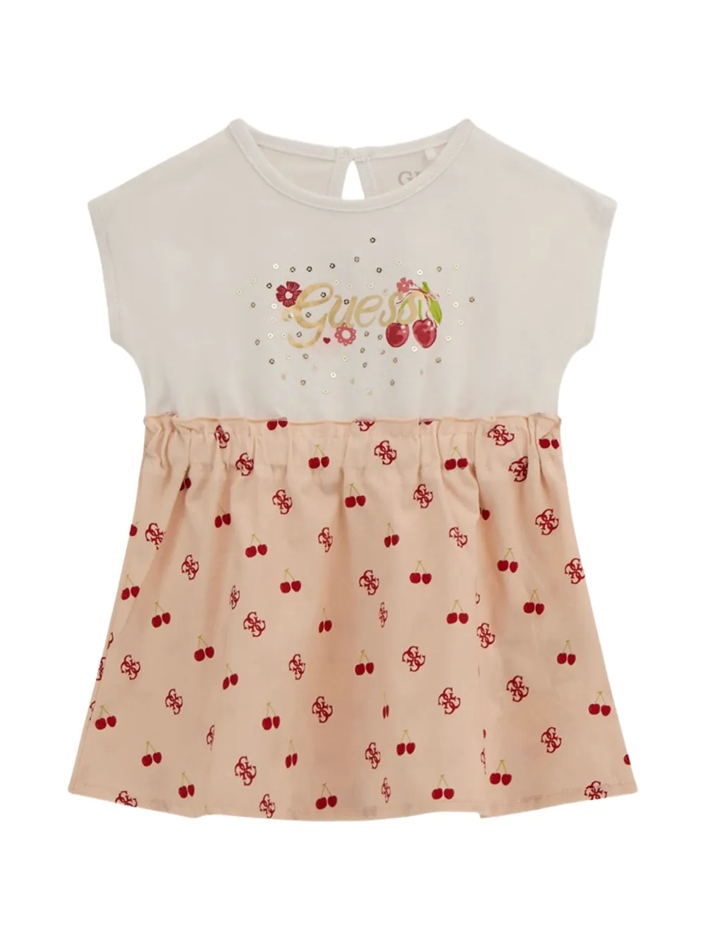 guess kids Jurk met print Wit