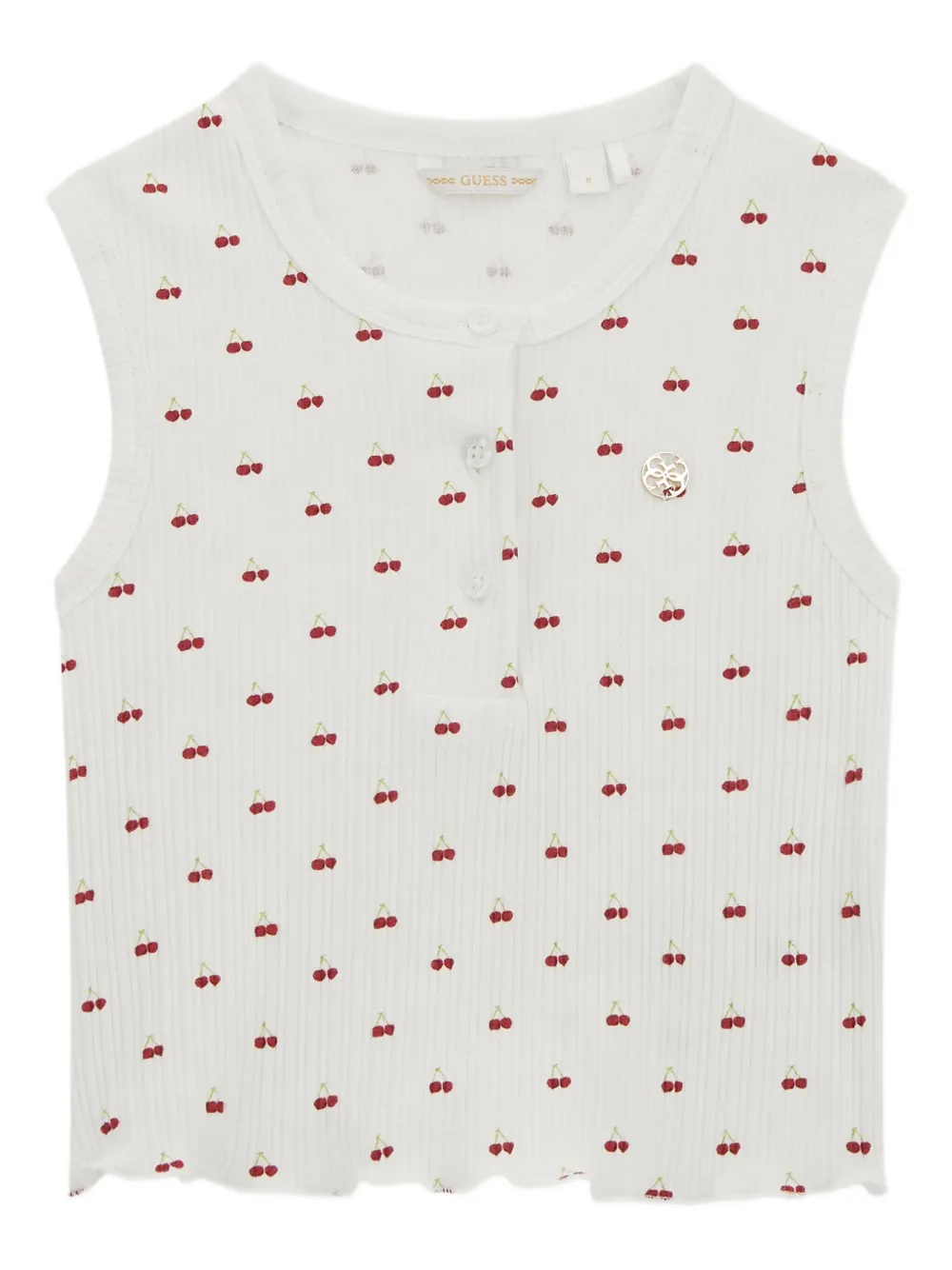 guess kids graphic-print top | White | Image 1