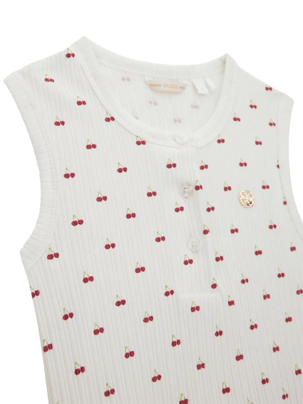 guess kids Top met grafische print Wit