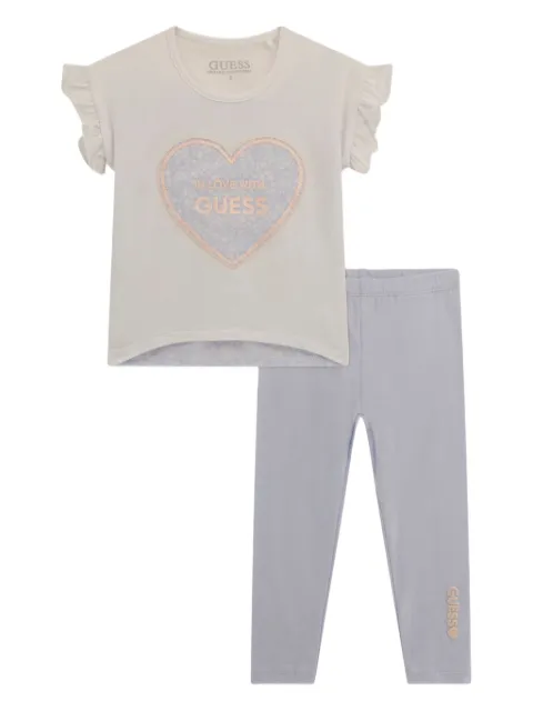 guess kids set de pantalones con logo estampado