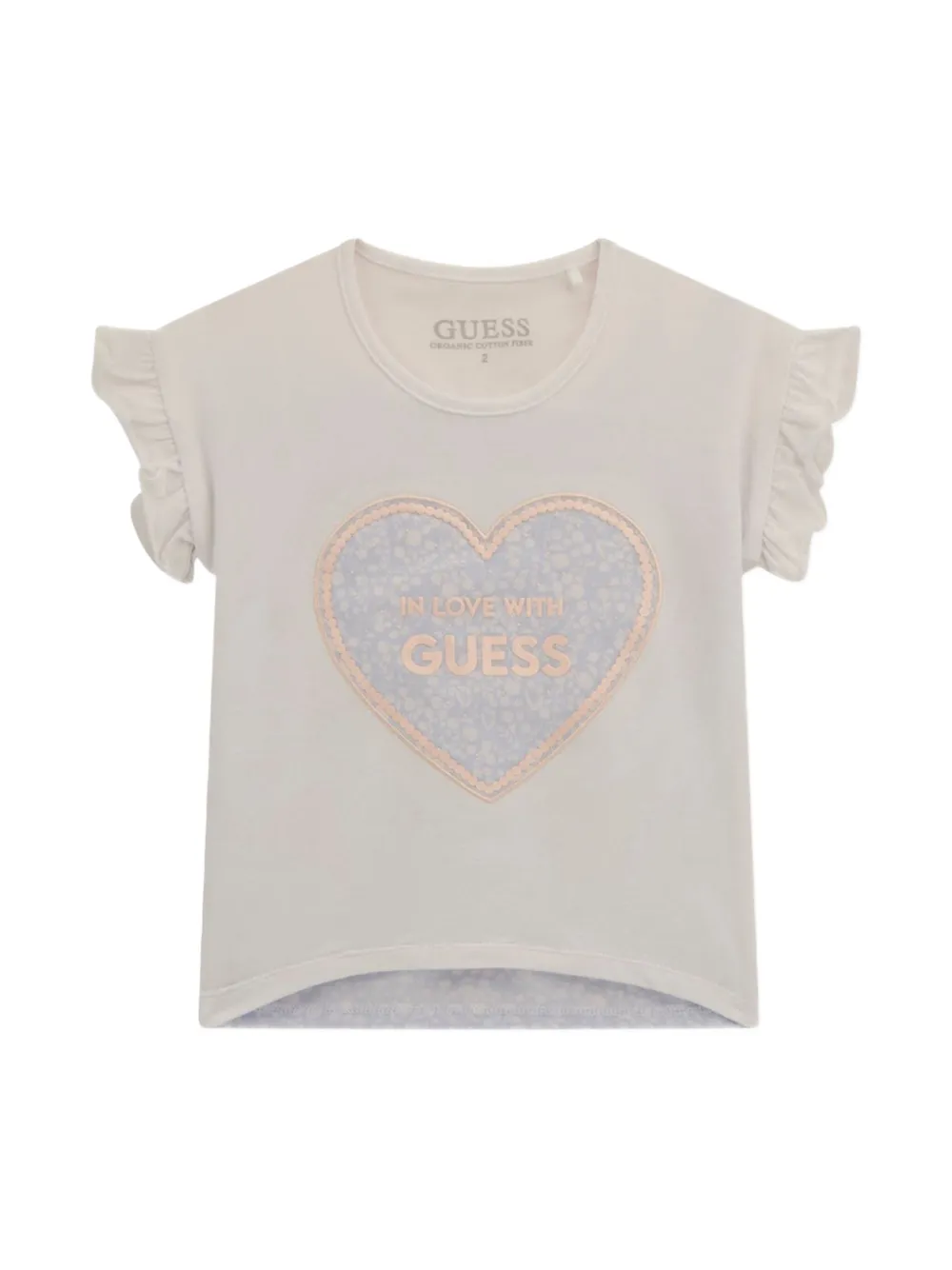 guess kids T-shirt en shorts met logoprint Paars