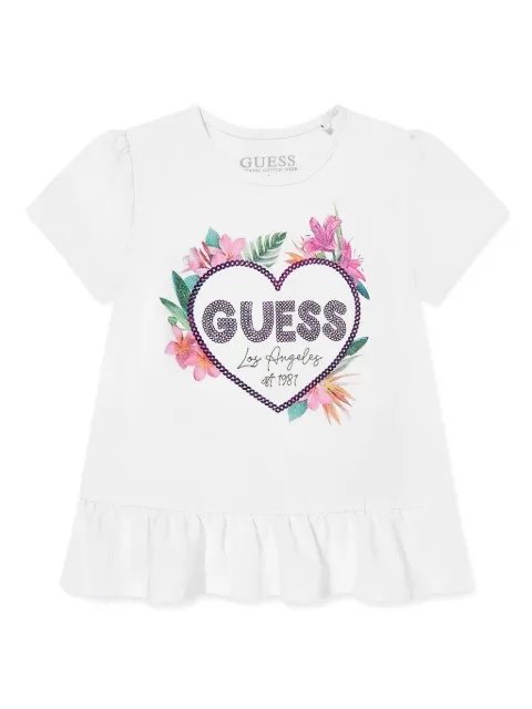 guess kids playera con logo y detalles