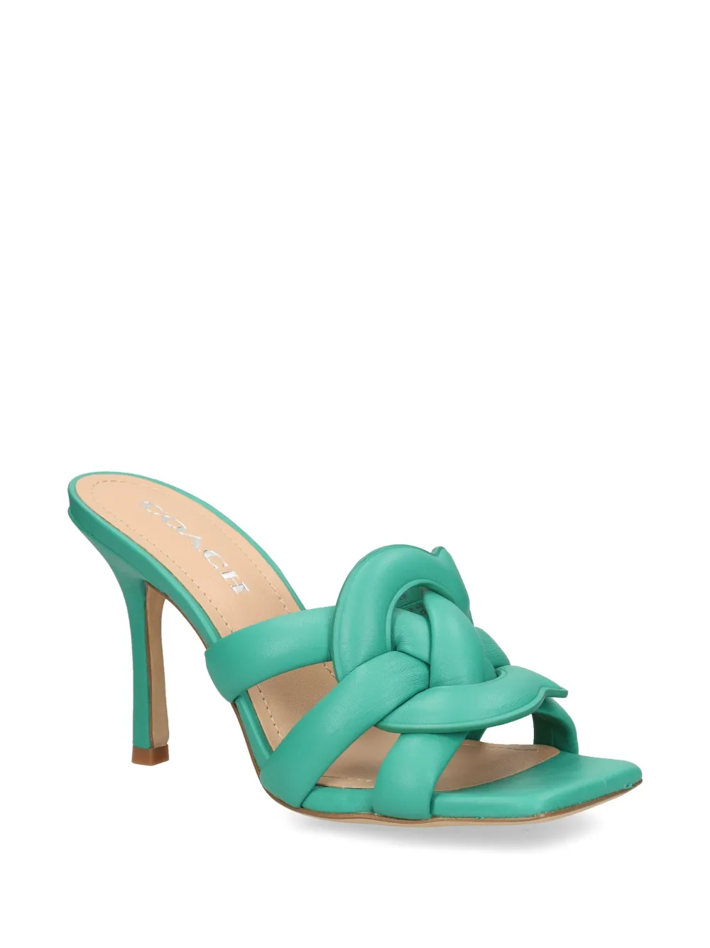 Coach 90mm Kellie sandals Green