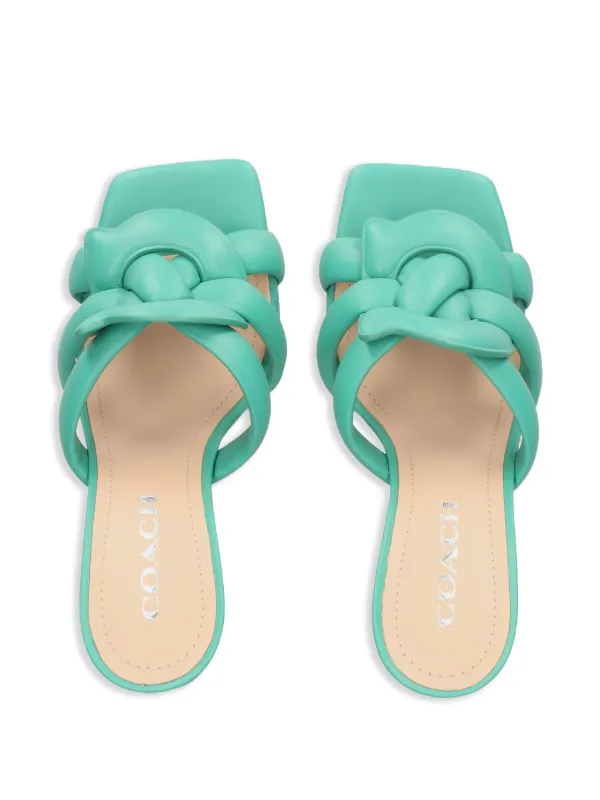 Coach 90mm Kellie Sandals | Green | FARFETCH
