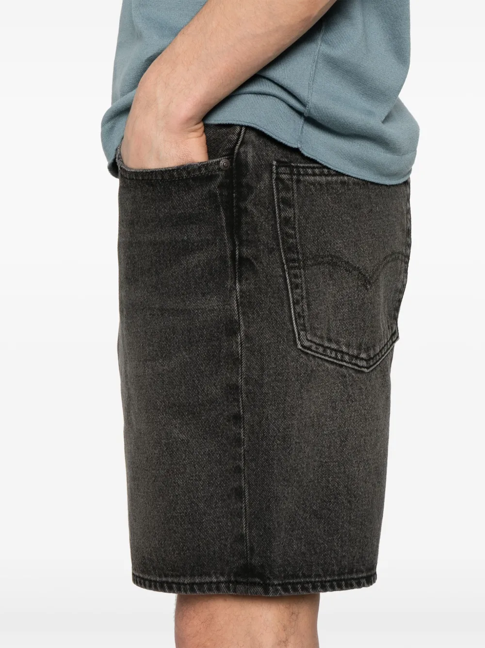 Levi's Premium 468 Loose 9" shorts Zwart