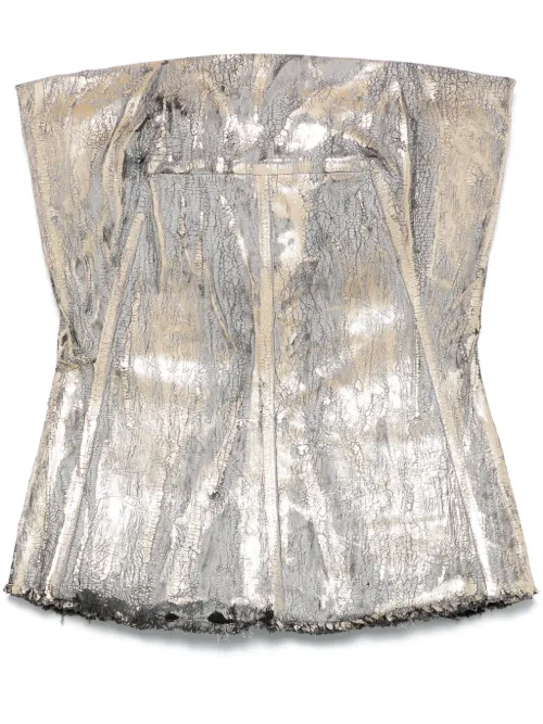 Bustier en effet craquelé - Rick Owens - Modalova