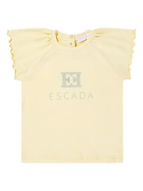 Escada Kids logo-embroidered T-shirt