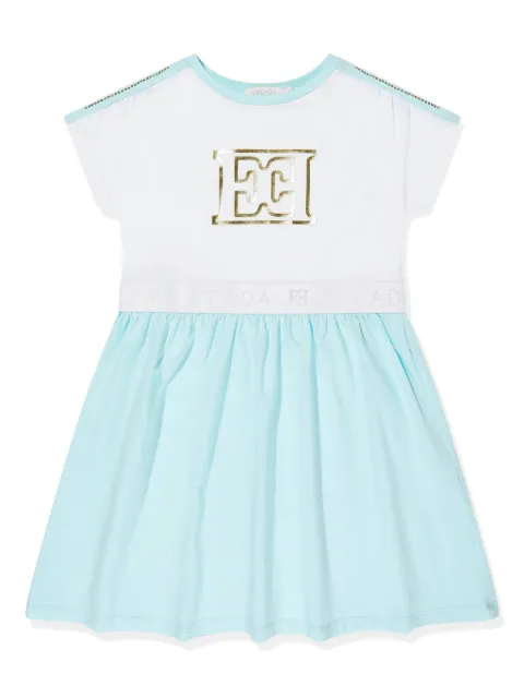 Escada Kids logo-print dress