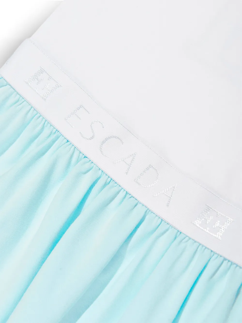 Escada Kids Jurk met logoprint Wit