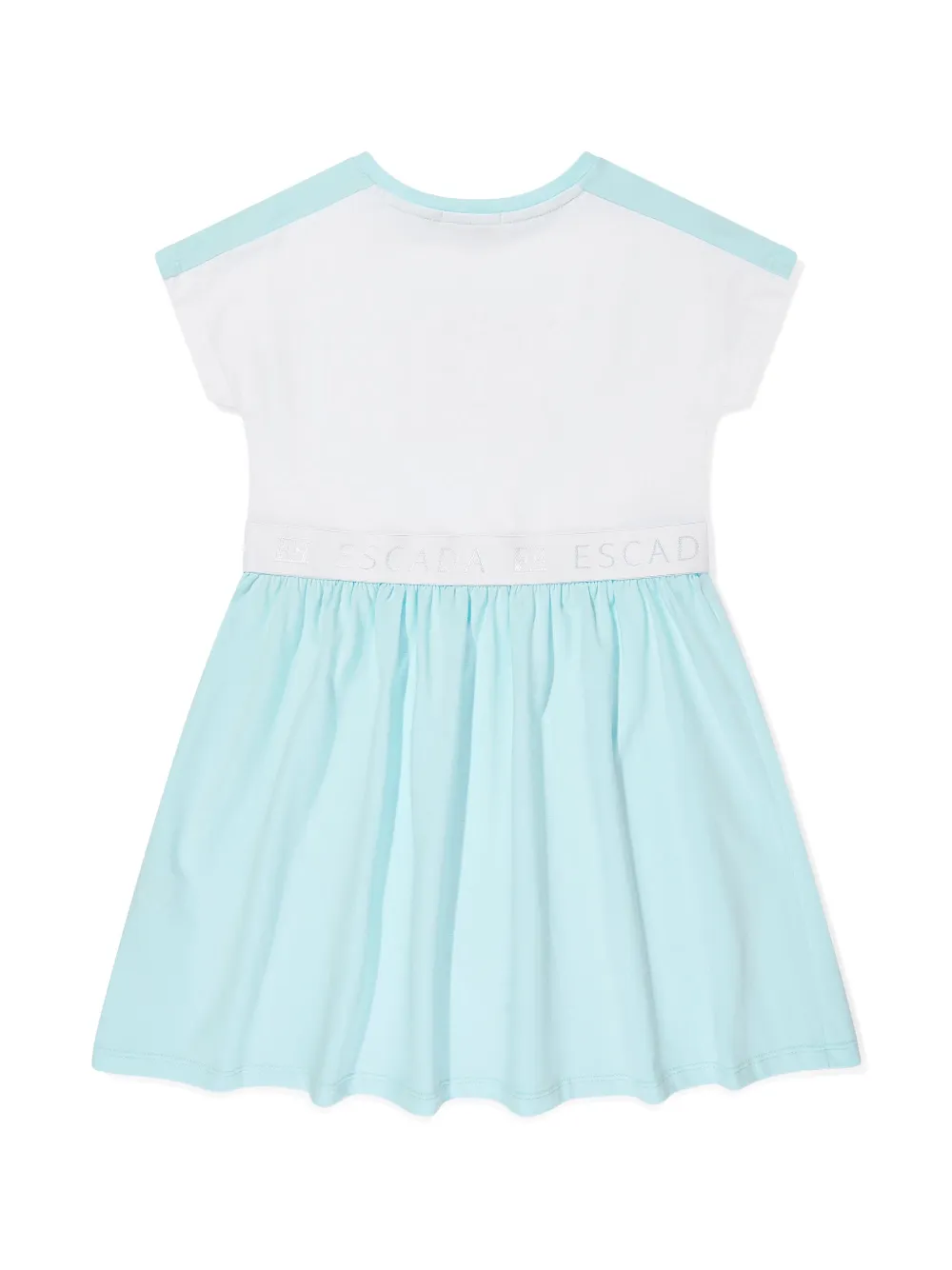 Escada Kids Jurk met logoprint Wit