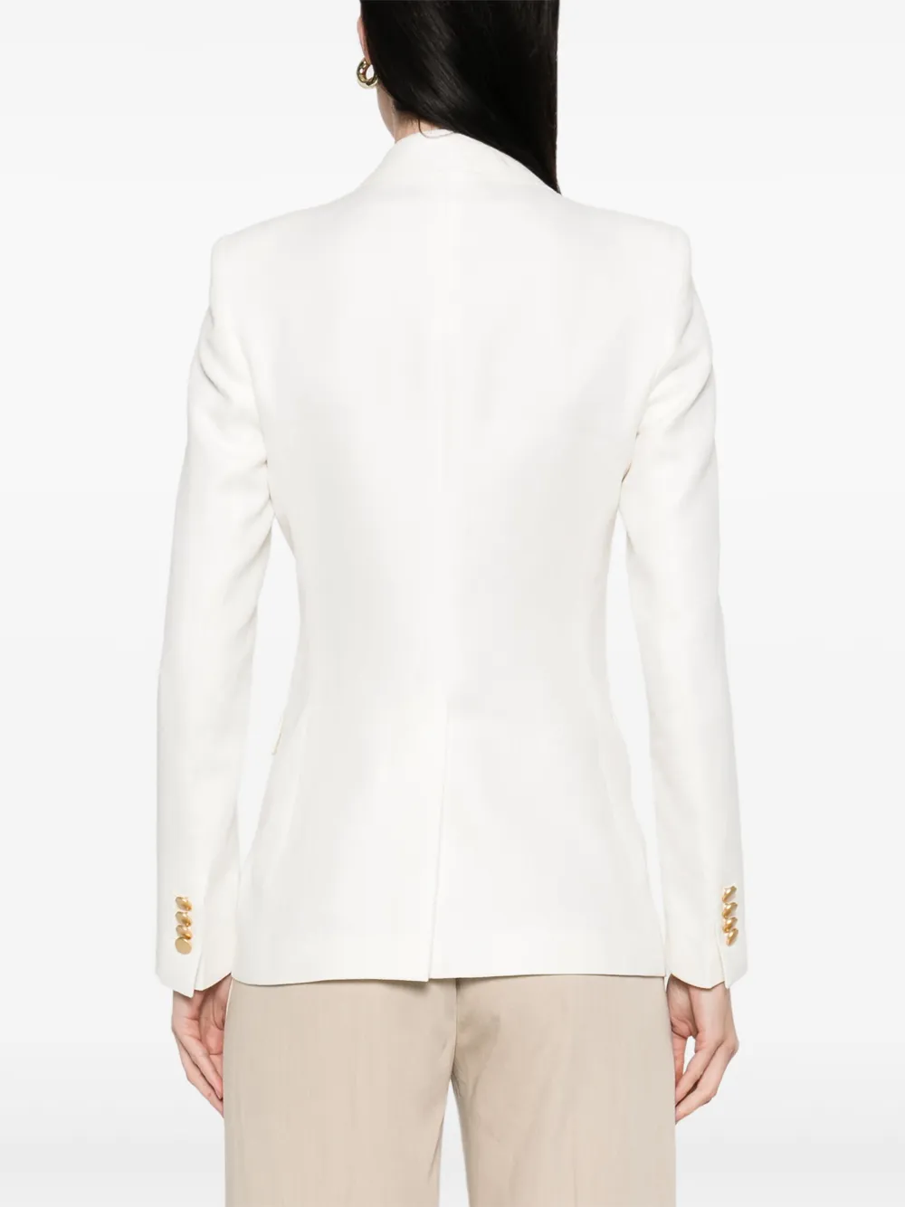 Tagliatore Blazer met dubbele rij knopen Wit