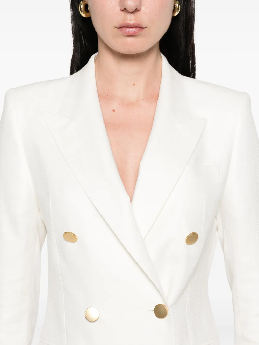 Tagliatore Blazer met dubbele rij knopen Wit