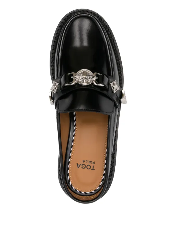 【関税込み】Aj1314 Loafers - Toga Pulla - Leather - Black Toga Pulla Leather Loafers | Black | FARFETCH