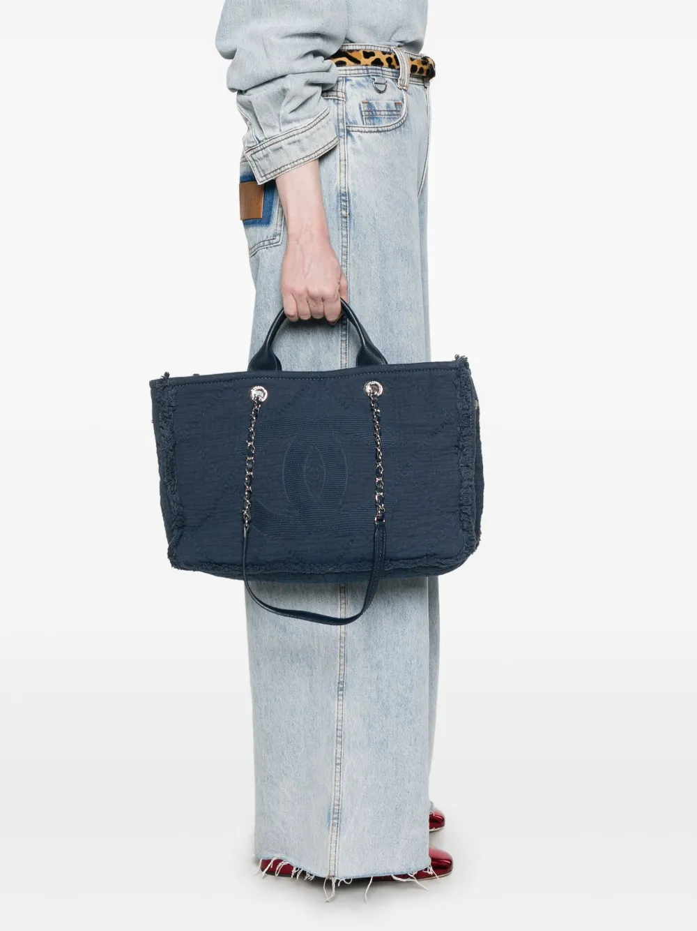 CHANEL Pre-Owned Deauville Jeans shopper - Blauw