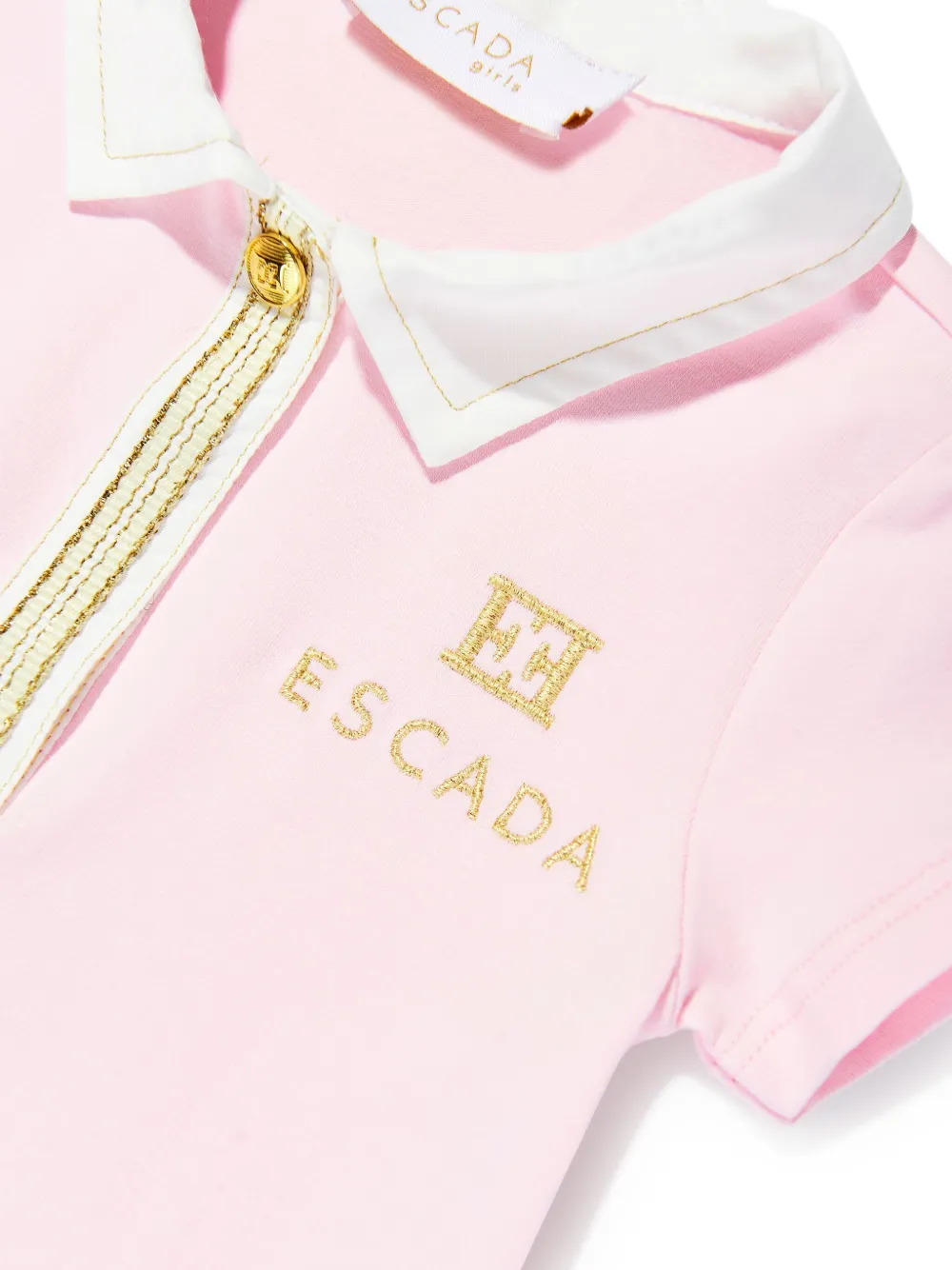 Escada Kids Jurk met geborduurd logo Roze