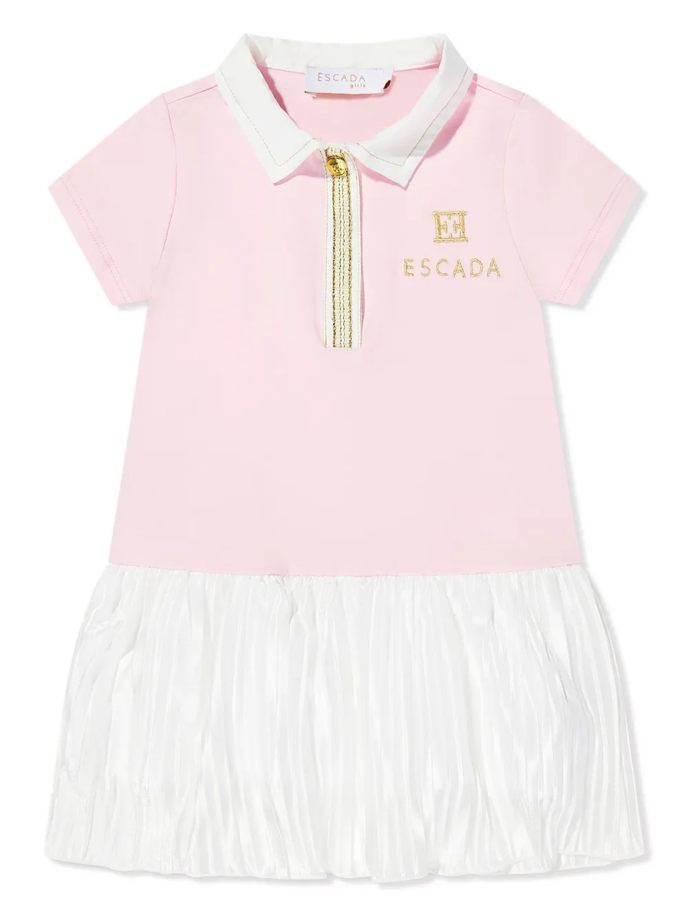 Escada Kids Jurk met geborduurd logo Roze